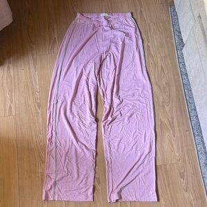 Djerf Avenue Light Pink Elastic Waist Lounge Pants